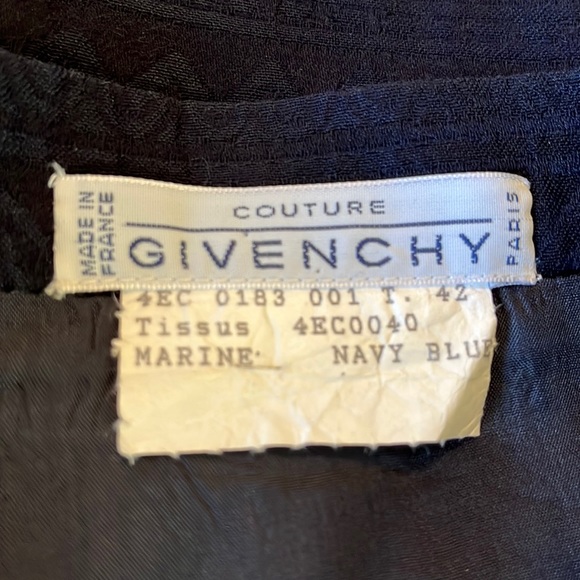 Vtg GIVENCHY Couture Size: EU 42 Monochrome Textured Classic Pencil Elegant NEW - Picture 6 of 16